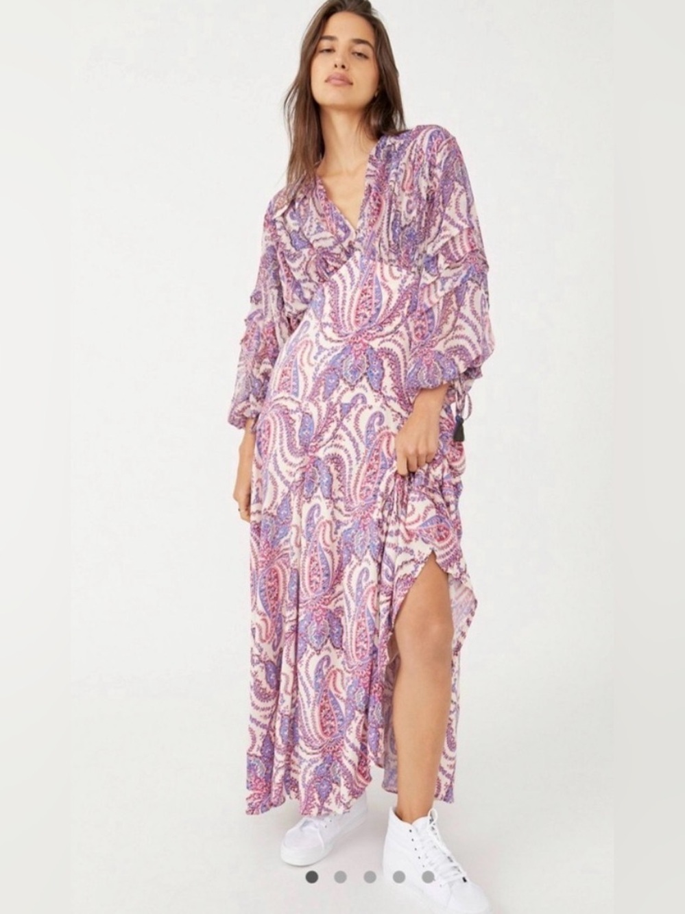 Free People Mirage Maxi Dress in Tea Combo